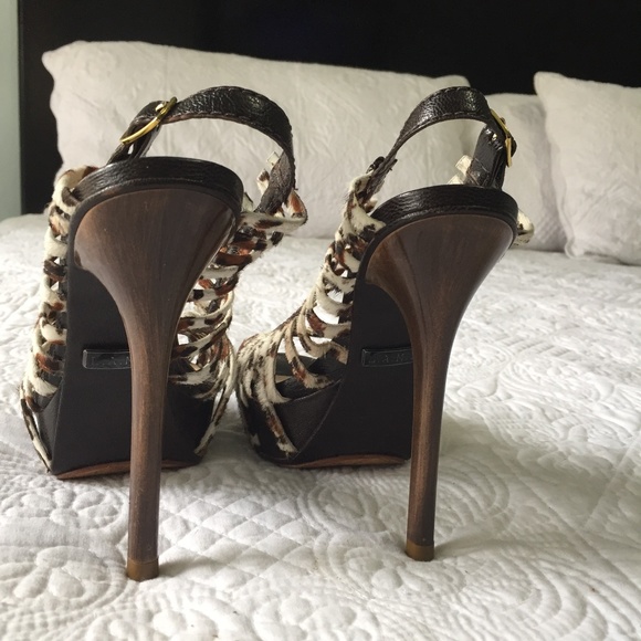 L.A.M.B. Animal Print Stiletto Size 35.5 (5) - Picture 8 of 9